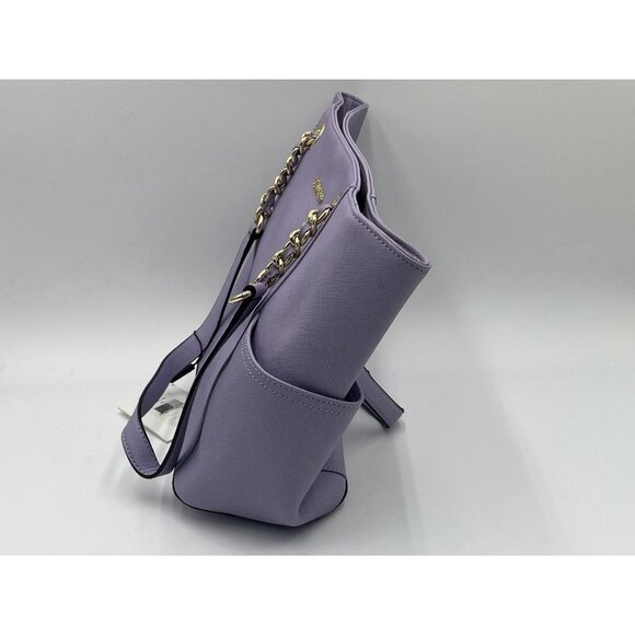 Calvin Klein L-Kitote H3DA11HU Irs Purple Soft Leather Large Tote MSRP $178.00 - Picture 3 of 7